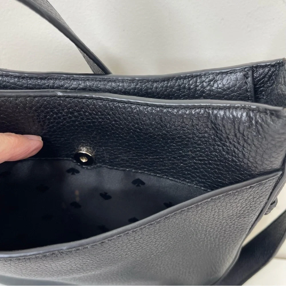 Kate Spade Leila North South Crossbody bag preppy designer quiet leather